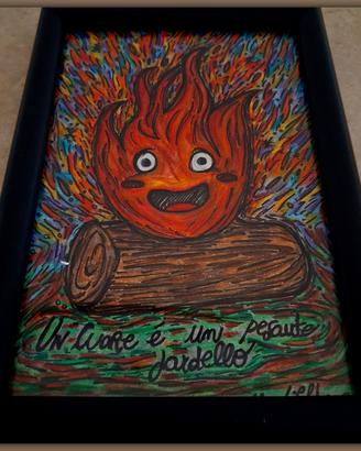 Disegno originale Calcifer Studio Ghibli 