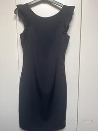 Abito tubino blu schiena scoperta