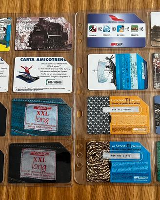 64 schede telefoniche italiane