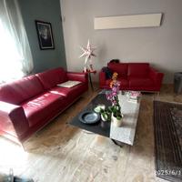 2 Divani in vero  cuoio rosso scuro