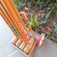 Set vintage mazze da croquet  (o crocket)