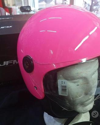 CASCO JFM DEMI JET ROSA LUCIDO MODELO 900GR VISIER