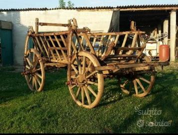Carrozza fine ‘800 trasporto covi e merce varia