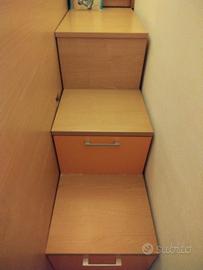 Stufa e letto a castello