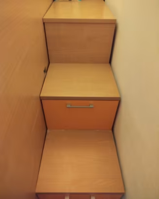 Stufa e letto a castello