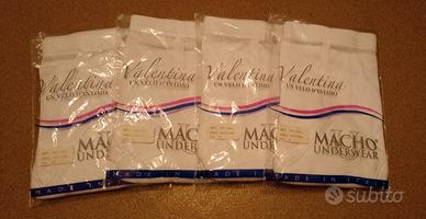 mutande uomo bianche 4pz tg 6 tg50 made in Italy