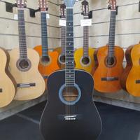 GEWA Chitarra Acustica Cataluna Nero con Borsa
