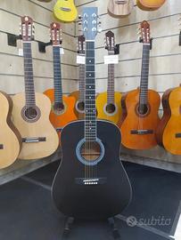 GEWA Chitarra Acustica Cataluna Nero con Borsa
