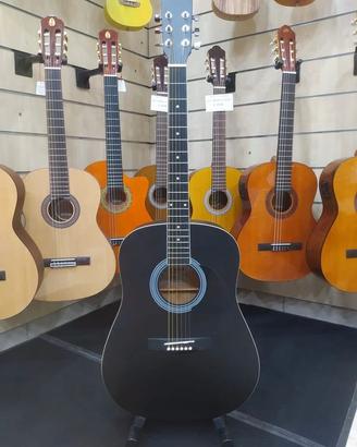 GEWA Chitarra Acustica Cataluna Nero con Borsa