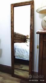 specchio stile rustico