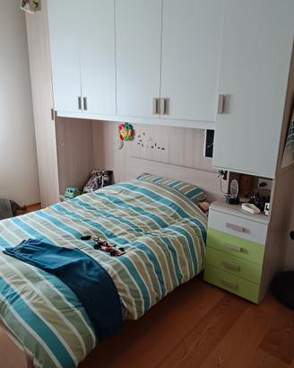 cameretta bambino a ponte senza letto 