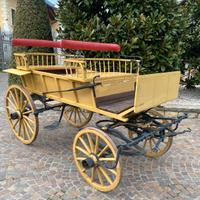 Carrozza per cavalli arredo giardino