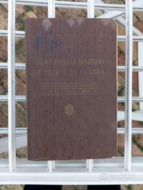 Codici penali Militari di Pace e di Guerra 1941