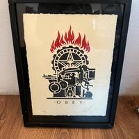 Obey litografia originale artigianale 2018