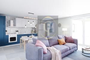 Nuovo trilocale al piano rialzato con loggia e box