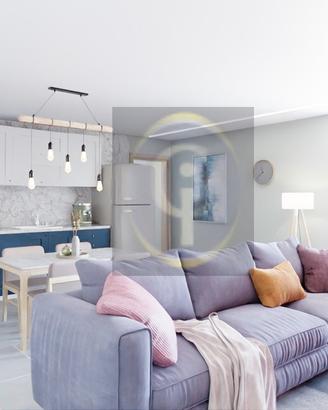 Nuovo trilocale al piano rialzato con loggia e box