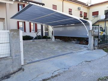 Tettoia auto IN SCONTO mt 5x5 mod.CL