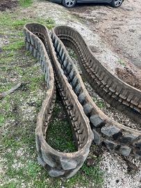 Cingoli in gomma per mini escavatore