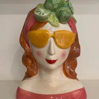 Vaso testa di donna