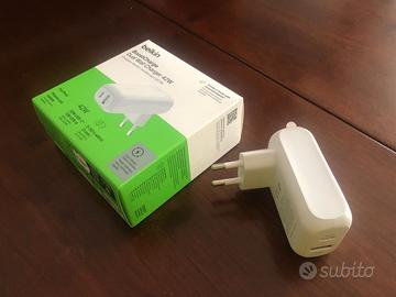 Belkin BoostCharge doppio caricatore usb (nuovo)
