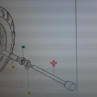 Perno ruota anteriore piaggio/gilera