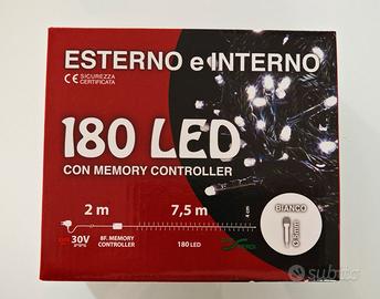 Catena luminosa 180 luci LED esterno-interno