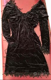 Mini abito con frange