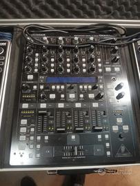 Consolle dj numark ndx800 con mixer ddm4000 e case