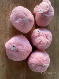 GOMITOLI LANA 50% - COLORE ROSA
