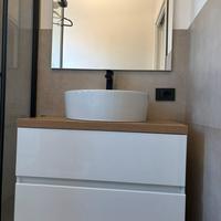 Mobile bagno sospeso+lavabo+specchio