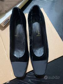 Scarpe decolleté Carisma Firenze in velluto e raso