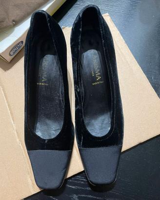 Scarpe decolleté Carisma Firenze in velluto e raso