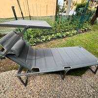 Lettino prendisole da giardino