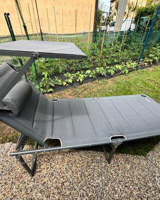 Lettino prendisole da giardino