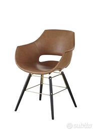 4 x Sedia - con braccioli marrone  maison du monde