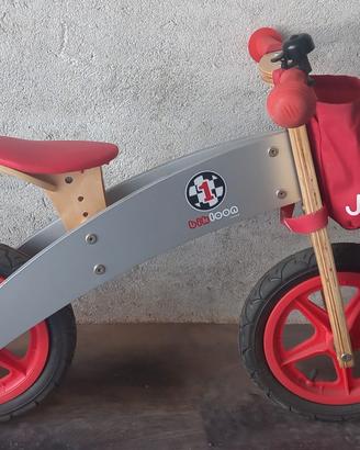 bicicletta legno senza pedali