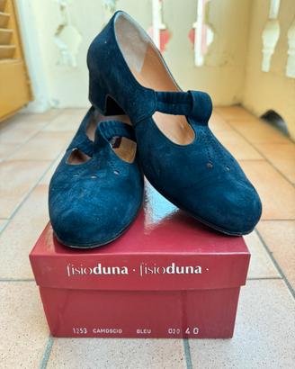 Scarpe donna Fisio Duna camoscio blu