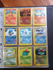 Album pokemon set expedition, set base,fossil