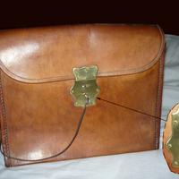 Borsa vintage in pelle con tracolla