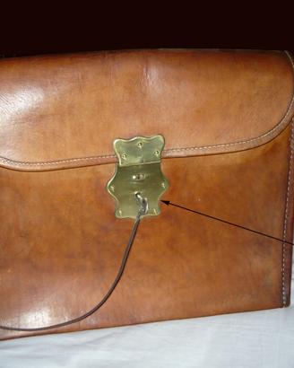 Borsa vintage in pelle con tracolla