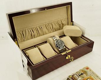 Cofanetto Portaorologi Scatola in Legno di Rose