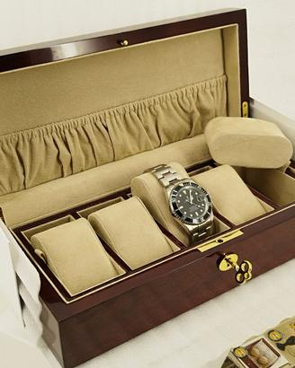 Cofanetto Portaorologi Scatola in Legno di Rose