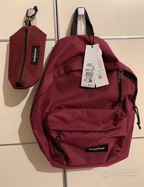 Zaino Eastpak rosso + astuccio (Nuovi)