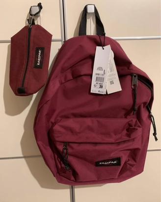 Zaino Eastpak rosso + astuccio (Nuovi)