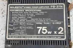 Amplificatore Majestic 75x2