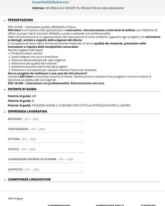 artigiani srls Contattaci 3930593712  mimmo 