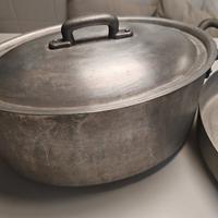 Pentola con coperchio e padellone in Alluminio Vin