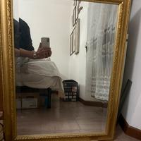 Specchio Grande Cornice Dorata