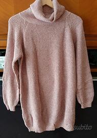 Maxi maglione rosa 