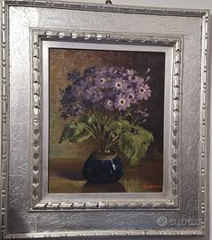 quadro Fortunato Teodorani natura morta con fiori